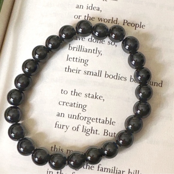 Alquimia Jewelry - Black onyx beaded healing crystals/grounding and protection